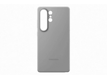 Charger l&#39;image dans la galerie, Une coque de téléphone gris clair avec des découpes pour l&#39;appareil photo et les boutons. Logo Samsung visible.
