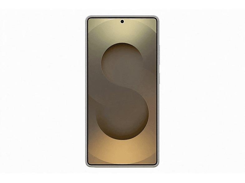 Un smartphone affichant un design abstrait sur son écran.