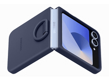 Charger l'image dans la galerie, Coque de téléphone Samsung bleu marine, ouverte, affichant l'écran.
