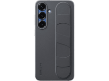 Charger l&#39;image dans la galerie, Dos de téléphone Samsung gris foncé avec trois caméras et une poignée. Le logo Samsung est visible.
