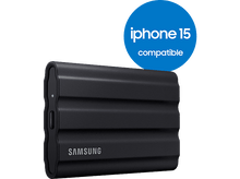 Charger l&#39;image dans la galerie, SAMSUNG Disque dur externe Portable SSD T7 Shield 2 TB Noir (MU-PE2T0S/EU)
