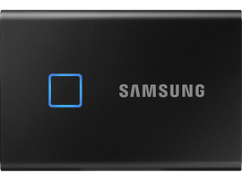 SAMSUNG Disque dur externe Portable SSD T7 Touch 1 TB Noir (MU-PC1T0K/WW)