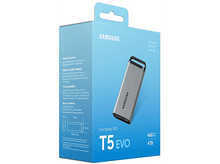 Charger l&#39;image dans la galerie, SAMSUNG Disque dur Externe SSD portable T5 EVO 4 TB Gris (MU-PM4T0G/WW)
