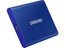 Charger l&#39;image dans la galerie, SAMSUNG Disque dur externe SSD portable T7 1 TB Bleu (MU-PC1T0H/WW)
