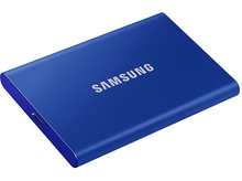 Charger l&#39;image dans la galerie, SAMSUNG Disque dur externe SSD portable T7 1 TB Bleu (MU-PC1T0H/WW)
