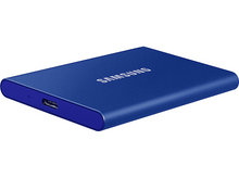 Charger l&#39;image dans la galerie, SAMSUNG Disque dur externe SSD portable T7 1 TB Bleu (MU-PC1T0H/WW)
