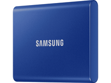 Charger l&#39;image dans la galerie, SAMSUNG Disque dur externe SSD portable T7 1 TB Bleu (MU-PC1T0H/WW)
