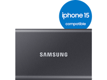 Charger l&#39;image dans la galerie, SAMSUNG Disque dur externe SSD portable T7 1 TB Gris (MU-PC1T0T/WW)
