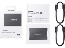 Charger l&#39;image dans la galerie, SAMSUNG Disque dur externe SSD portable T7 1 TB Gris (MU-PC1T0T/WW)
