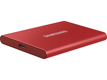 Charger l&#39;image dans la galerie, SAMSUNG Disque dur externe SSD portable T7 1 TB Rouge (MU-PC1T0R/WW)
