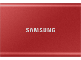 SAMSUNG Disque dur externe SSD portable T7 1 TB Rouge (MU-PC1T0R/WW)