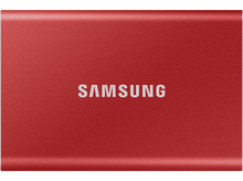 Charger l&#39;image dans la galerie, SAMSUNG Disque dur externe SSD portable T7 1 TB Rouge (MU-PC1T0R/WW)
