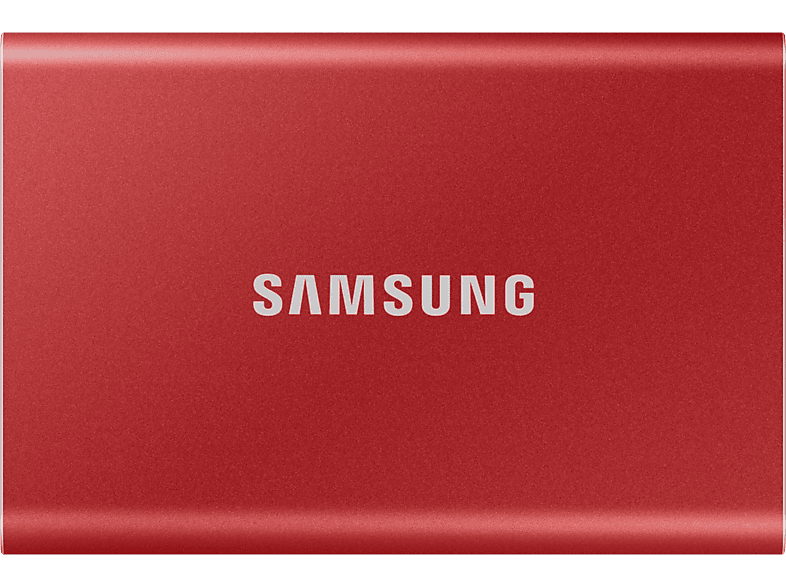 SAMSUNG Disque dur externe SSD portable T7 1 TB Rouge (MU-PC1T0R/WW)