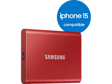 Charger l&#39;image dans la galerie, SAMSUNG Disque dur externe SSD portable T7 1 TB Rouge (MU-PC1T0R/WW)
