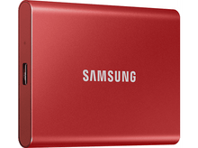 Charger l&#39;image dans la galerie, SAMSUNG Disque dur externe SSD portable T7 1 TB Rouge (MU-PC1T0R/WW)
