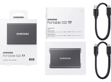 Charger l&#39;image dans la galerie, SAMSUNG Disque dur externe SSD portable T7 2 TB Gris (MU-PC2T0T/WW)
