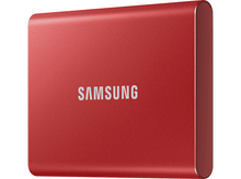 Charger l&#39;image dans la galerie, SAMSUNG Disque dur externe SSD portable T7 500 GB Rouge (MU-PC500R/WW)
