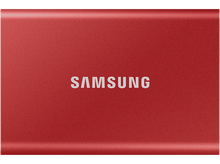 Charger l&#39;image dans la galerie, SAMSUNG Disque dur externe SSD portable T7 500 GB Rouge (MU-PC500R/WW)
