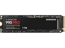 Charger l&#39;image dans la galerie, SAMSUNG Disque dur SSD interne 1 TB 990 Pro PCIe 4.0 NVMe M.2 (MZ-V9P1T0BW)
