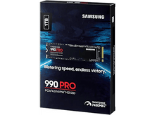 Charger l&#39;image dans la galerie, SAMSUNG Disque dur SSD interne 1 TB 990 Pro PCIe 4.0 NVMe M.2 (MZ-V9P1T0BW)
