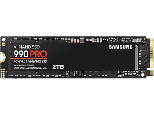 SAMSUNG Disque dur SSD interne 2 TB 990 Pro PCIe 4.0 NVMe M.2 (MZ-V9P2T0BW)