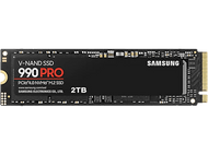 SAMSUNG Disque dur SSD interne 2 TB 990 Pro PCIe 4.0 NVMe M.2 (MZ-V9P2T0BW)