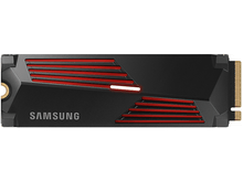 Charger l&#39;image dans la galerie, SSD noir et rouge. Le logo Samsung est visible. Lignes rouges au milieu.
