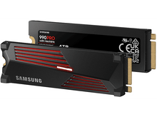 Charger l&#39;image dans la galerie, SAMSUNG Disque SSD interne 4 GB 990 PRO NVMe M.2 PCIe 4.0 avec dissipateur (MZ-V9P4T0GW)
