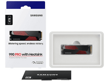 Charger l&#39;image dans la galerie, SAMSUNG Disque SSD interne 4 GB 990 PRO NVMe M.2 PCIe 4.0 avec dissipateur (MZ-V9P4T0GW)
