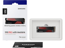 Charger l&#39;image dans la galerie, SAMSUNG Disque SSD interne 4 GB 990 PRO NVMe M.2 PCIe 4.0 avec dissipateur (MZ-V9P4T0GW)
