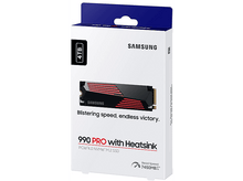 Charger l&#39;image dans la galerie, SAMSUNG Disque SSD interne 4 GB 990 PRO NVMe M.2 PCIe 4.0 avec dissipateur (MZ-V9P4T0GW)
