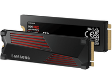 Charger l&#39;image dans la galerie, SAMSUNG Disque SSD interne 4 GB 990 PRO NVMe M.2 PCIe 4.0 avec dissipateur (MZ-V9P4T0GW)
