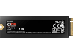 SAMSUNG Disque SSD interne 4 GB 990 PRO NVMe M.2 PCIe 4.0 avec dissipateur (MZ-V9P4T0GW)