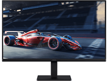 Charger l&#39;image dans la galerie, Écran de jeu. Voiture de course rouge et noire à l&#39;écran. Support noir. Cadre noir.
