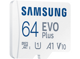 SAMSUNG Carte mémoire 64 GB EVO PLUS micro SD avec adaptateur (MB-MC64SA/EU)