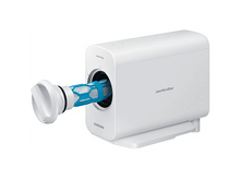 Charger l&#39;image dans la galerie, Appareil filtre blanc avec filtre bleu, ouverture noire, et logo Samsung.
