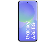 Charger l&#39;image dans la galerie, Un smartphone avec un écran affichant un dégradé et le texte Galaxy A36 5G.

