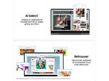 Charger l&#39;image dans la galerie, Un écran d&#39;ordinateur portable avec un ordinateur portable et un écran affichant du contenu connexe. Textes AI Select et Retrouver.
