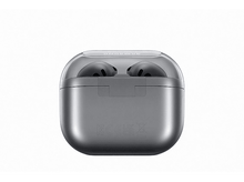 Charger l&#39;image dans la galerie, Écouteurs gris dans un étui de chargement gris.
