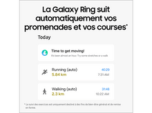 Charger l&#39;image dans la galerie, Un écran affichant les données de fitness d&#39;une Samsung Galaxy Ring.
