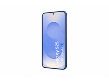 Charger l&#39;image dans la galerie, Un smartphone bleu avec le texte Galaxy S25 sur l&#39;écran.
