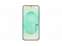 Charger l&#39;image dans la galerie, Un téléphone blanc avec un écran vert et blanc, isolé sur fond blanc.
