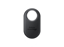 Charger l&#39;image dans la galerie, Une étiquette circulaire noire avec un trou et les mots &#39;Galaxy SmartTag2&#39; sur le devant.
