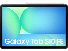 Charger l&#39;image dans la galerie, Une tablette noire avec le texte Galaxy Tab S10 FE et un stylet blanc dessus.
