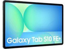 Charger l'image dans la galerie, Une tablette noire avec le texte Galaxy Tab S10 FE+.
