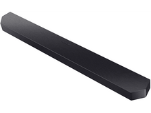 Charger l&#39;image dans la galerie, Une barre de son longue et noire sur fond blanc, en angle.
