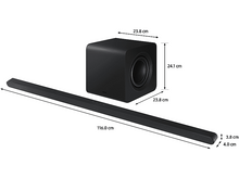 Charger l&#39;image dans la galerie, SAMSUNG HW-S800D Ultra Slim Soundbar - Barre de son (2024) Barre de son Noir

