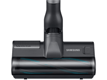 Charger l'image dans la galerie, Tête d'aspirateur noire avec l'étiquette 'Turbo Action Brush' et le logo Samsung.
