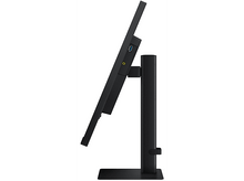 Charger l&#39;image dans la galerie, Une vue latérale d&#39;un moniteur noir avec un support noir.
