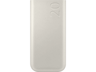 Objet rectangulaire gris avec le chiffre « 20 » imprimé ; fond blanc.